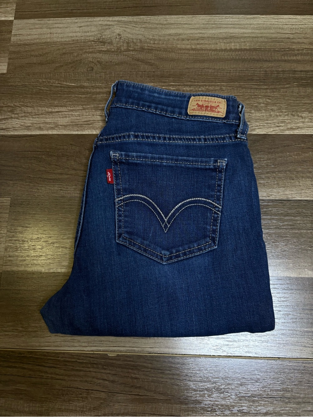 Levi's 535 Legging Women's Blue Ankle Stretch Leggings Solid Size M